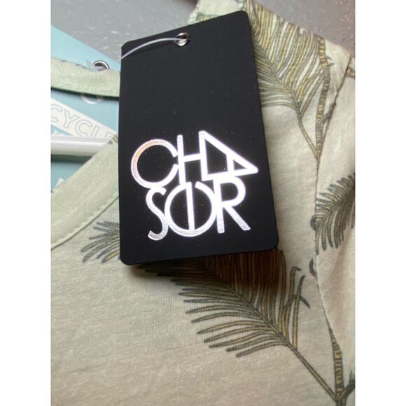 Chaser Women's Top with Tropical Leaves with a Scoop Back Size Small - Picture 7 of 10